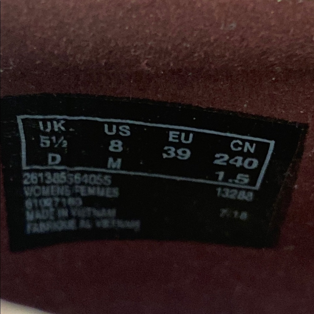 Collection by Clarks Sharon Dasher Suede Loafer Plum Leather Platform w Knot 8 - Picture 7 of 11